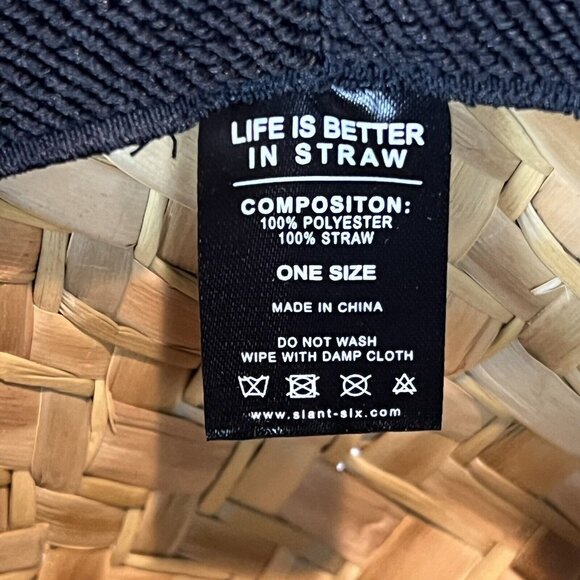 Overhead Surf Shop D. Friel Turtle Art Straw Lifeguard Hat Mad Beach Florida - Picture 12 of 16